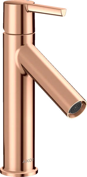 Axor Starck Single Lever Basin Mixer 100 Without Waste Polished Red Gold
