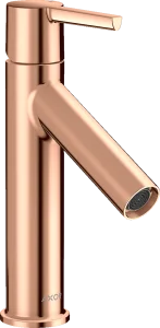 Axor Starck Single Lever Basin Mixer 100 Without Waste Polished Red Gold