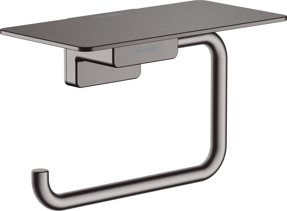 Hansgrohe Addstoris Q Toilet Roll Holders 105 X 55 X 160mm Gunmetal/chrome - Brushed product image - Image 1