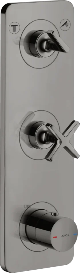 Axor Citterio E Thermostatic Shower Mixer Concealed 440 X 238 X 102mm Gunmetal/chrome - Polished product image - Image 1