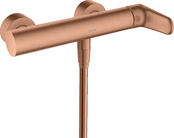 Axor Citterio M Single Lever Manual Shower Mixer For Exposed Installation Brushed Red Gold