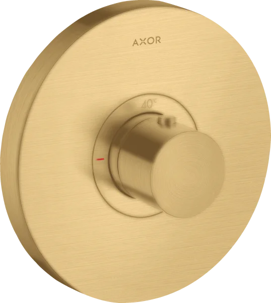 Axor Showerselect Thermostatic Mixer Highflow Round For Concealed Installation Gold Brushed