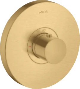 Axor Showerselect Thermostatic Mixer Highflow Round For Concealed Installation Gold Brushed