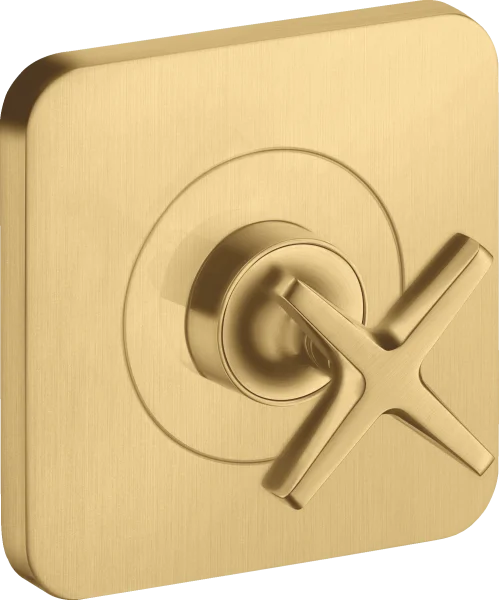 Axor Citterio E Shut-off Valve 12 Cm X 12 Cm Finish Set Gold Brushed
