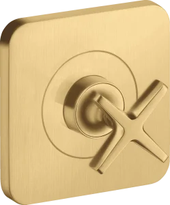 Axor Citterio E Shut-off Valve 12 Cm X 12 Cm Finish Set Gold Brushed