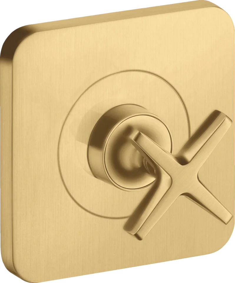 Axor Citterio E Shut-off Valves 300 X 206 X 136mm Gold - Brushed product image - Image 1