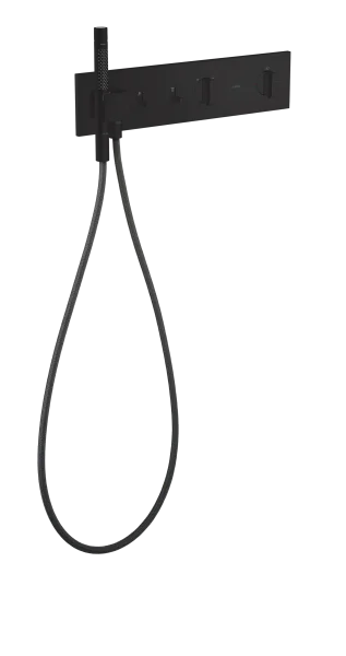 Axor Showercomposition Thermostatic Shower Mixer Concealed 560 X 390 X 150mm Black - Matt