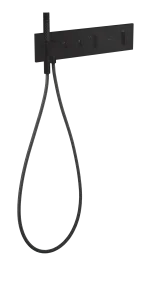 Axor Showercomposition Thermostatic Shower Mixer Concealed 560 X 390 X 150mm Black - Matt