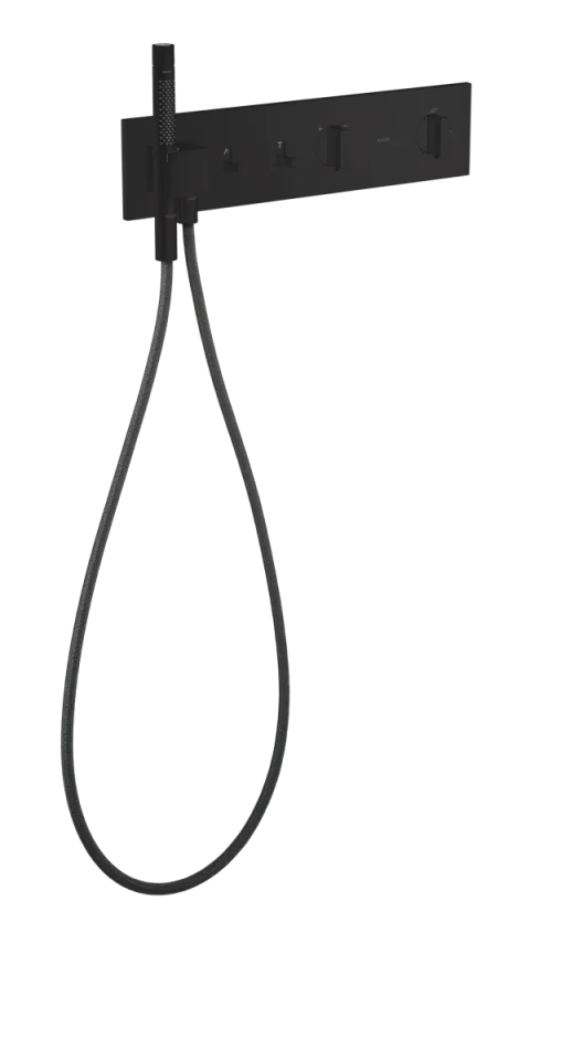 Axor Showercomposition Thermostatic Shower Mixer Concealed 560 X 390 X 150mm Black - Matt product image - Image 1