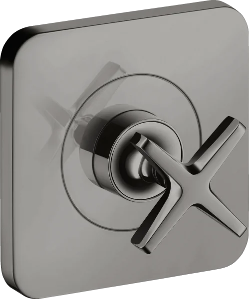 Axor Citterio E Shut-off Valve 12 Cm X 12 Cm Finish Set Polished Black Chrome