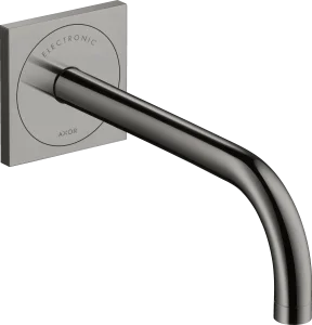 Axor Uno Electronic Basin Mixer For Concealed Installation Wall-mounted With Spout 225 Mm Polished Black Chrome