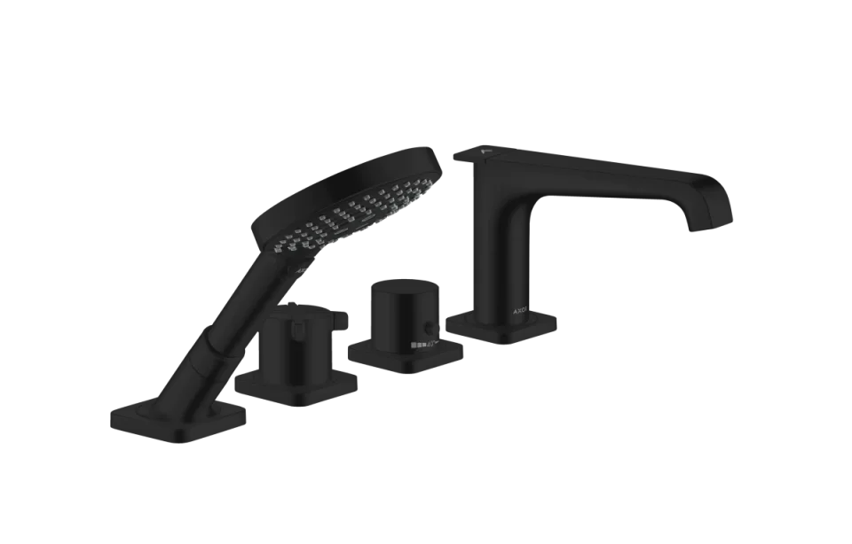 Axor Citterio E Thermostatic Bath Filler Concealed 490 X 265 X 135mm Black - Matt product image - Image 1