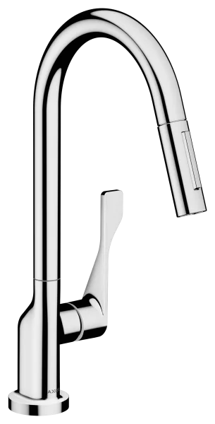 Axor Citterio Single Lever Kitchen Mixer 250 With Pull-out Spray Ecosmart Chrome