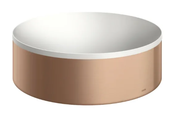 Axor Suite Washbasins 500 X 500 X 307mm Rose Gold/gold - Brushed product image - Image 1