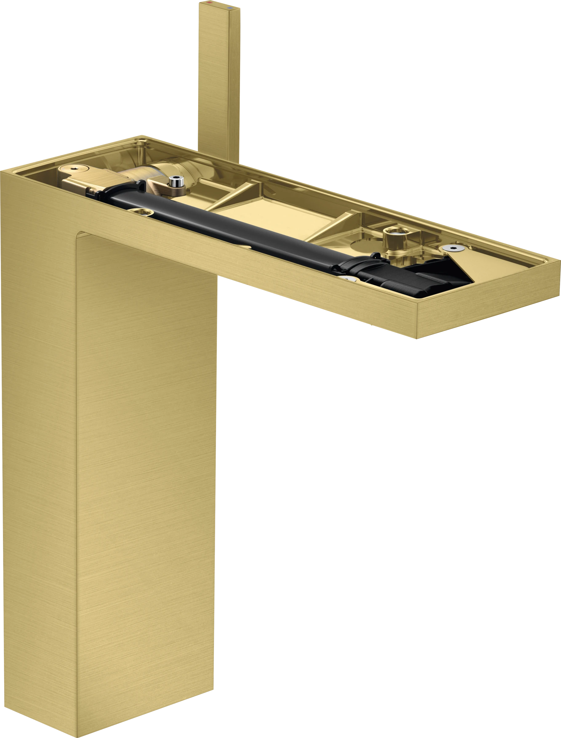 Axor Myedition Single Lever Basin Mixer 230 With Push-open Waste Without Plate Brushed Brass