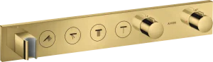 Axor Showersolutions Thermostatic Module Select 600/90 For Concealed Installation For 4 Outlets Gold Polished