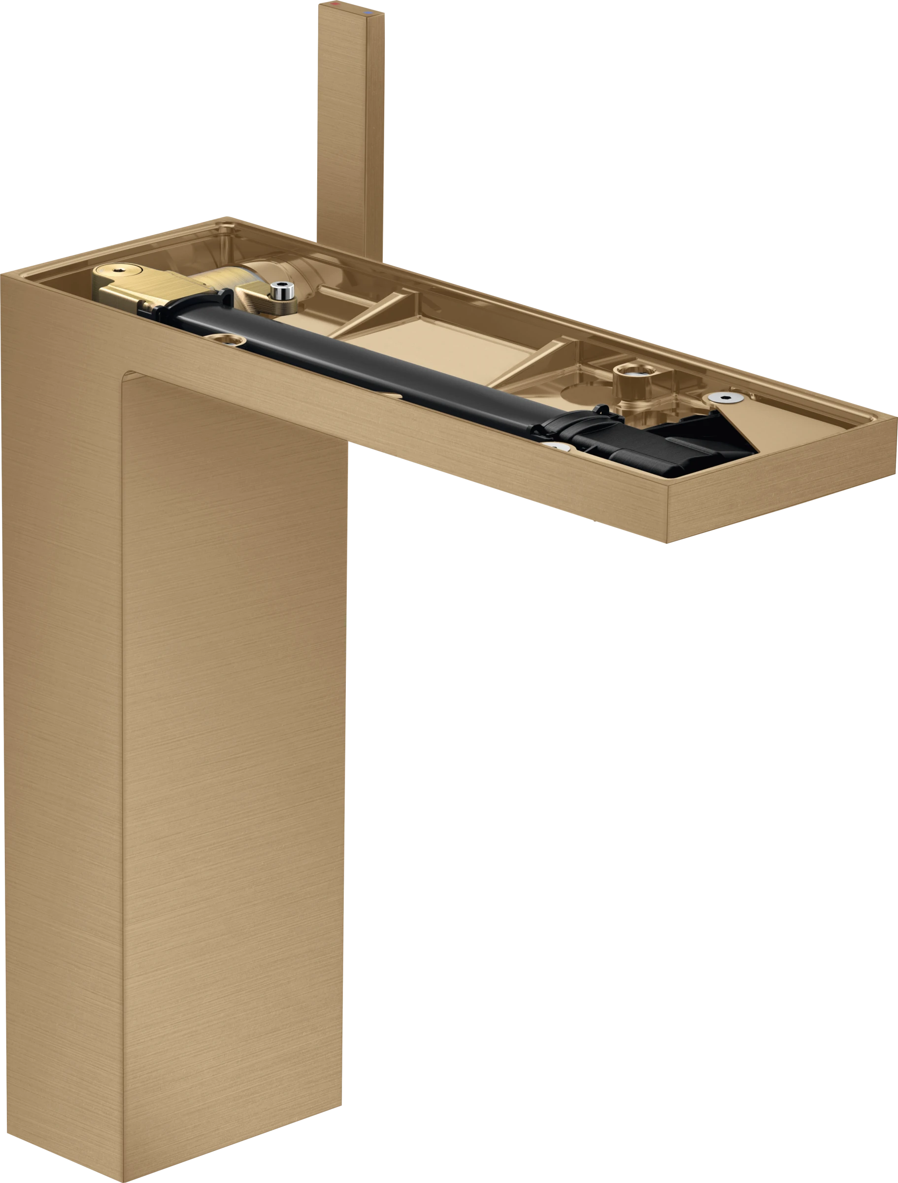 Axor Myedition Single Lever Basin Mixer 230 With Push-open Waste Without Plate Brushed Bronze