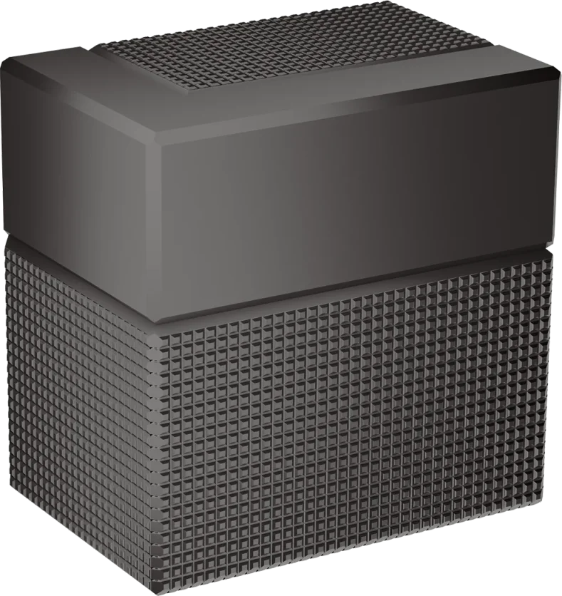 Axor Edge Shut-off Valves 130 X 110 X 87mm Gunmetal/chrome - Polished product image - Image 1