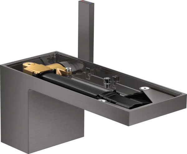 Axor Myedition Single Lever Basin Mixer 70 With Push-open Waste Without Plate Brushed Black Chrome