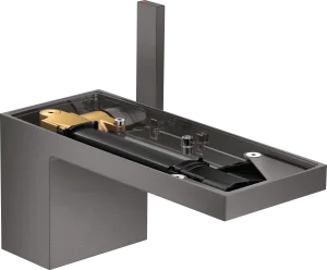 Axor Myedition Single Lever Basin Mixer 70 With Push-open Waste Without Plate Brushed Black Chrome