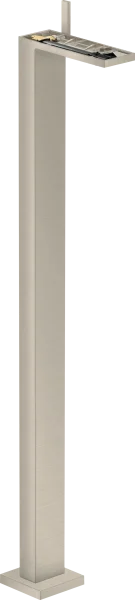 Axor Myedition Single Lever Basin Mixer Floor-standing With Push-open Waste Without Plate Brushed Nickel