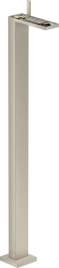 Axor Myedition Single Lever Basin Mixer Floor-standing With Push-open Waste Without Plate Brushed Nickel