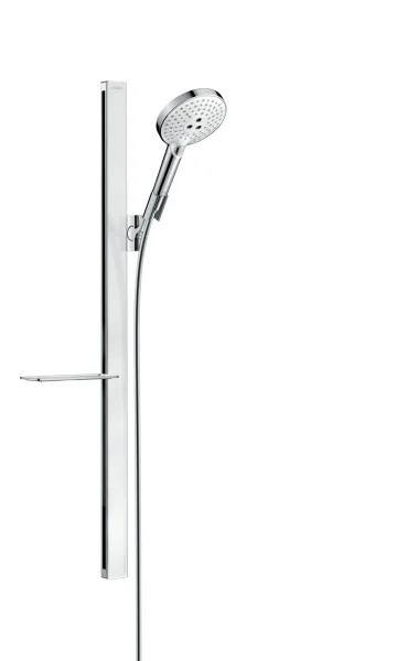 Hansgrohe Raindance Select S Shower Set 120 3jet With Unica'e Shower Rail 90 Cm And Shelf