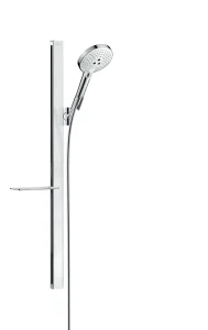 Hansgrohe Raindance Select S Shower Set 120 3jet With Unica'e Shower Rail 90 Cm And Shelf