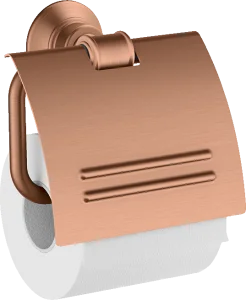 Axor Montreux Toilet Roll Holder With Cover Brushed Red Gold