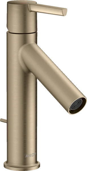 Axor Starck Single Lever Basin Mixer 100 Coolstart With Lever Handle And Pop-up Waste Brushed Nickel