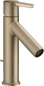 Axor Starck Single Lever Basin Mixer 100 Coolstart With Lever Handle And Pop-up Waste Brushed Nickel