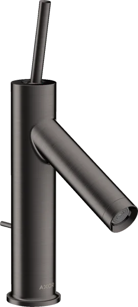 Axor Starck Single Lever Basin Mixer 90 With Pin Handle And Pop-up Waste Brushed Black Chrome