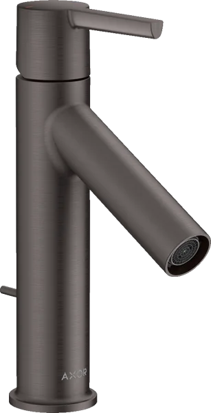 Axor Starck Single Lever Basin Mixer 100 With Lever Handle And Pop-up Waste Brushed Black Chrome