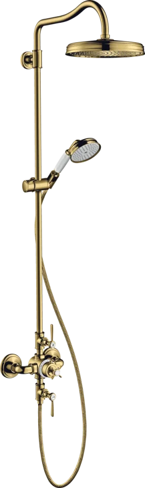 Axor Montreux Showerpipes With Thermostatic Mixer 1020 X 336 X 250mm Gold - Polished product image - Image 1