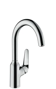 Hansgrohe Focus M42 Single Lever Kitchen Mixer 220, Single Spray Mode Chrome