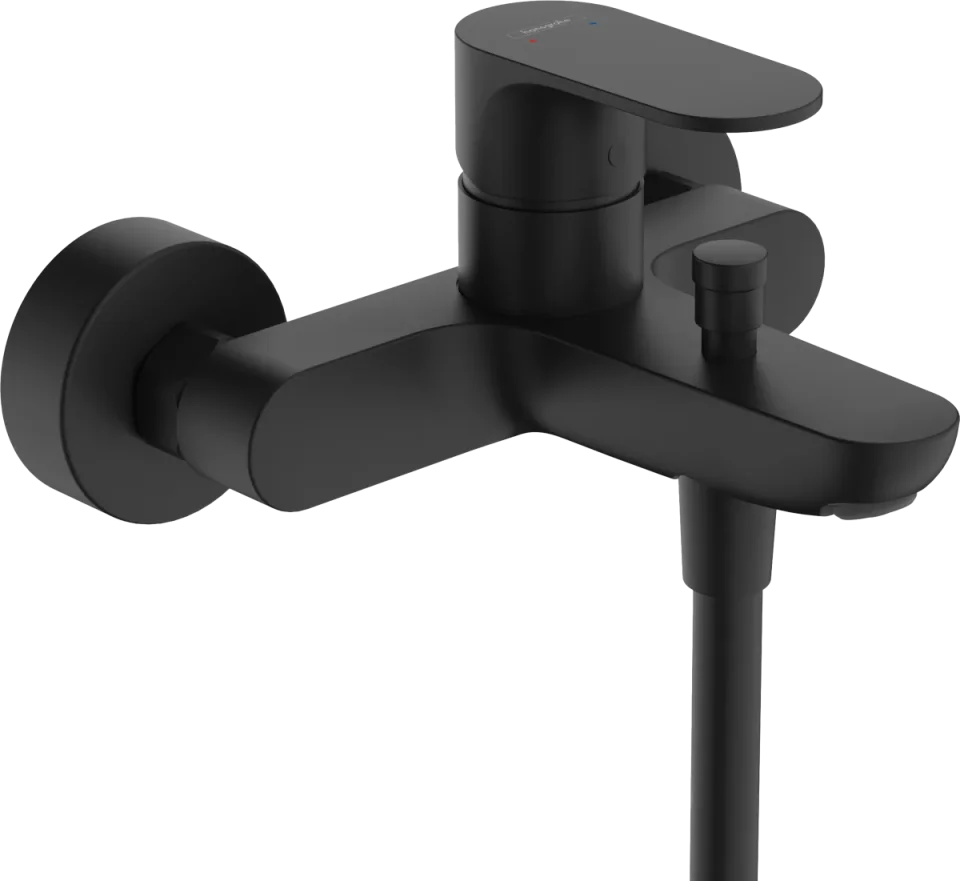 Hansgrohe Rebris S Bath Mixers Exposed 250 X 200 X 155mm Black - Matt product image - Image 1