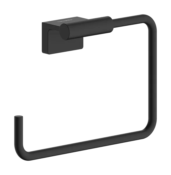 Hansgrohe Addstoris S Towel Ring 140 X 60 X 240mm Black - Matt
