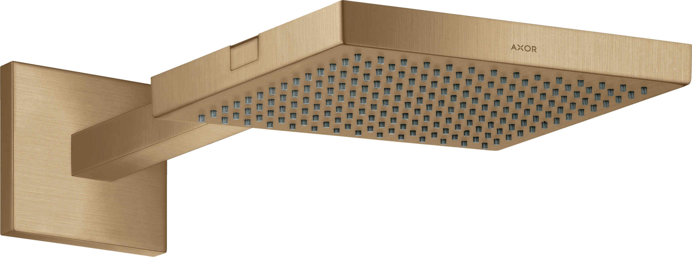 Axor Showersolutions Overhead Shower 240/240 With Shower Arm Brushed Bronze