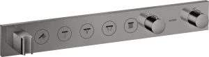 Axor Showersolutions Thermostatic Module Select 670/90 For Concealed Installation For 5 Outlets Polished Black Chrome