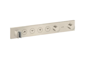 Axor Showersolutions Thermostatic Module Select 600/90 For Concealed Installation For 4 Outlets Brushed Nickel