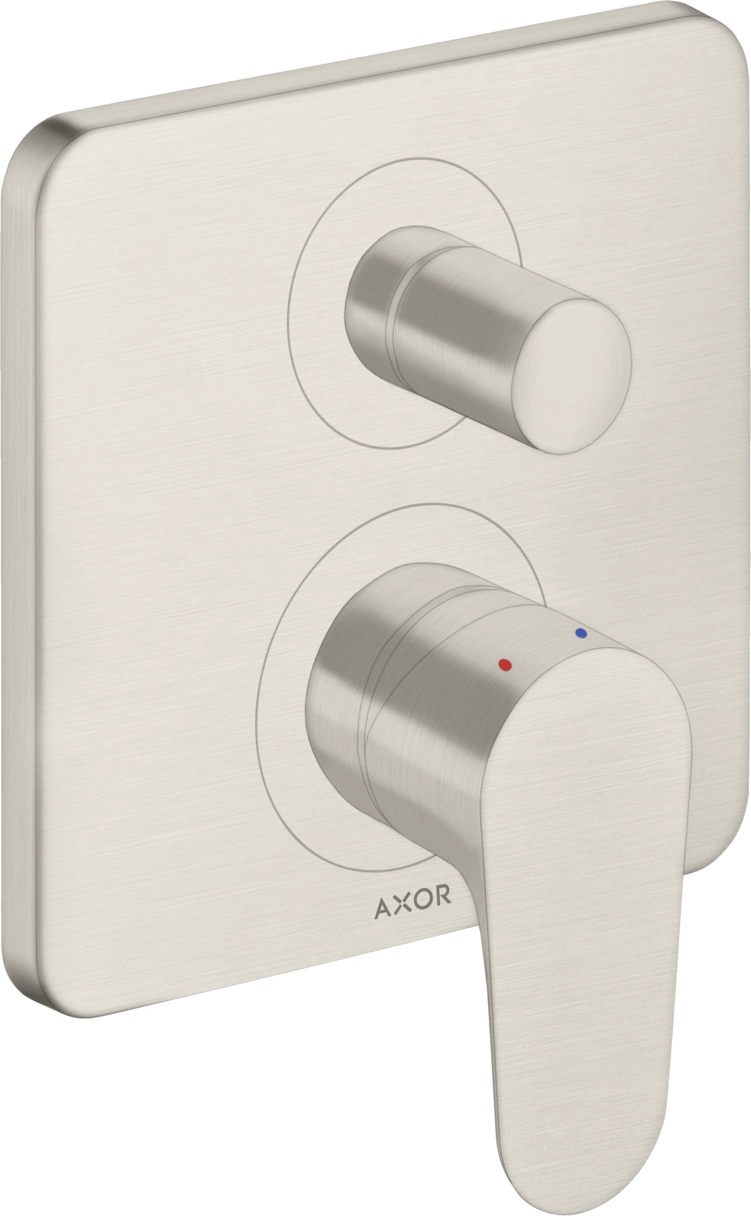 Axor Citterio M Single Lever Manual Bath Mixer For Concealed Installation With Integrated Backflow Prevention Stainless Steel