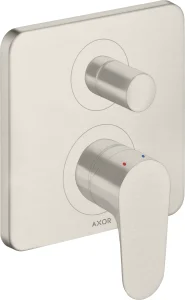 Axor Citterio M Single Lever Manual Bath Mixer For Concealed Installation With Integrated Backflow Prevention Stainless Steel