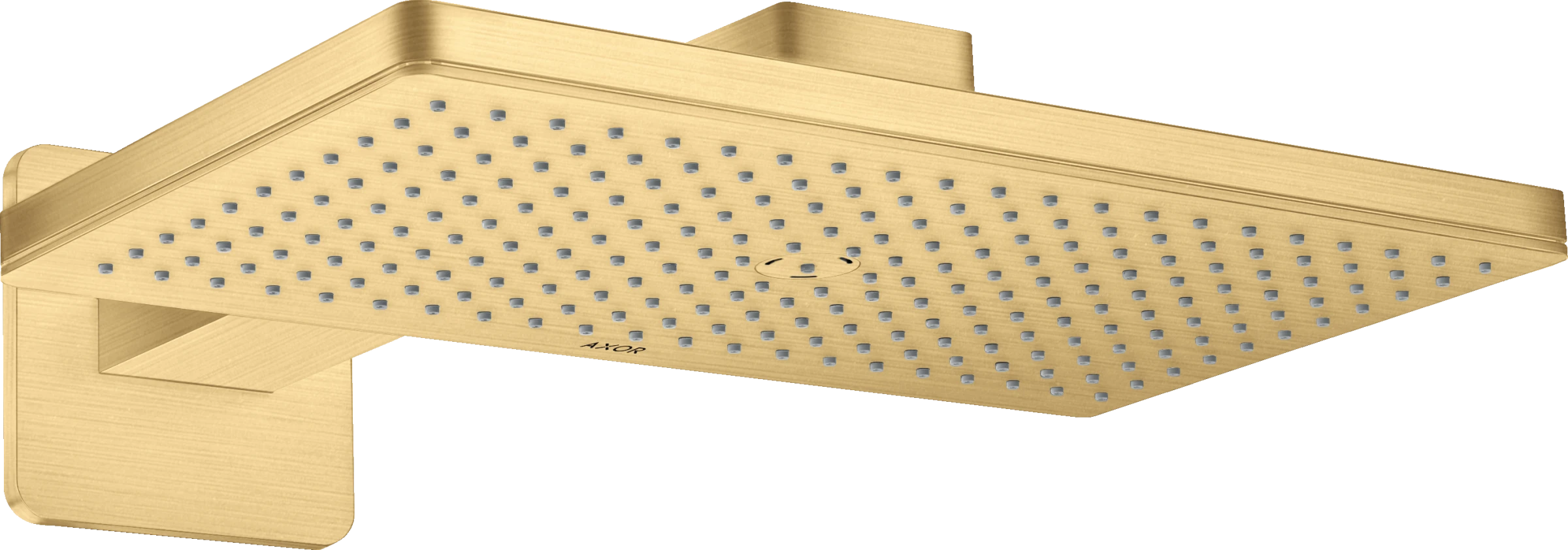 Axor Showersolutions Overhead Shower 460/300 1jet With Shower Arm And Softsquare Escutcheon Gold Brushed