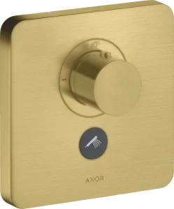 Axor Showerselect Thermostatic Mixer Highflow Softsquare For Concealed Installation For Multiple Outlets Brushed Brass