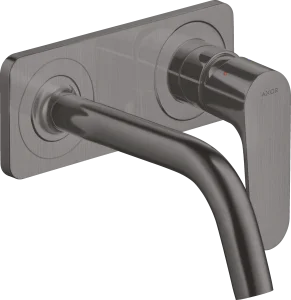 Axor Citterio M Single Lever Basin Mixer For Concealed Installation Wall-mounted With Spout 167 Mm And Plate Brushed Black Chrome