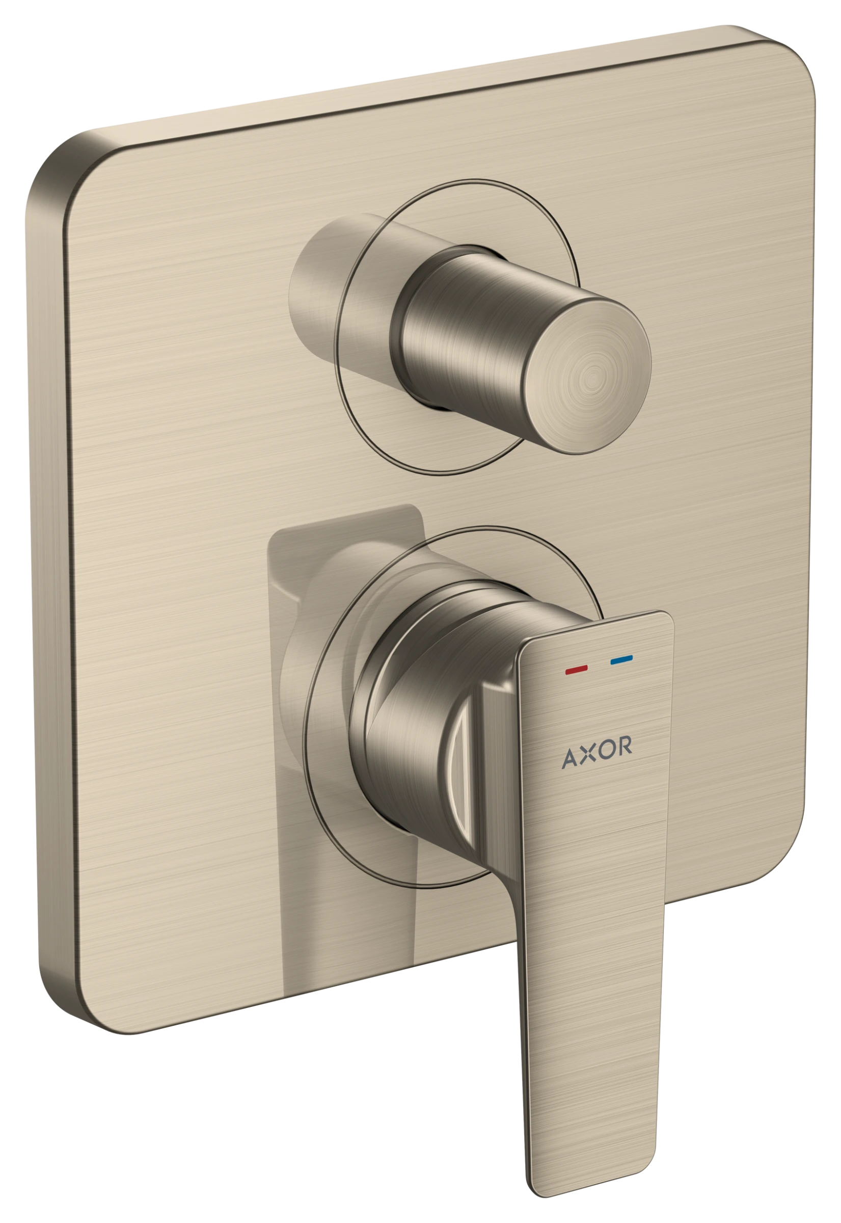 Axor Citterio E Single Lever Manual Bath Mixer For Concealed Installation With Integrated Backflow Prevention Brushed Nickel