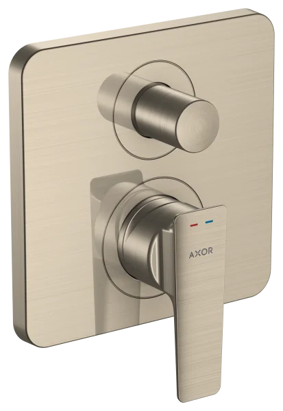 Axor Citterio E Single Lever Manual Bath Mixer For Concealed Installation With Integrated Backflow Prevention Brushed Nickel