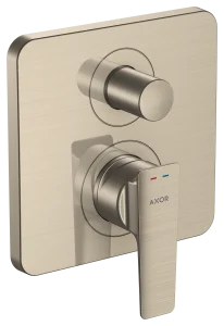 Axor Citterio E Single Lever Manual Bath Mixer For Concealed Installation With Integrated Backflow Prevention Brushed Nickel
