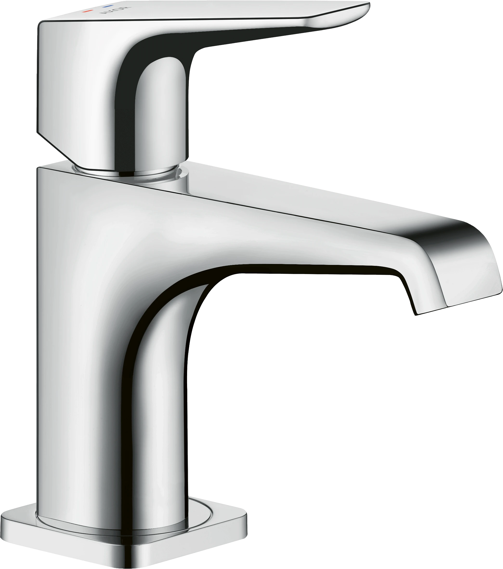 Axor Citterio E Single Lever Basin Mixer 90 For Cloakroom Basins With Lever Handle Without Waste Stainless Steel