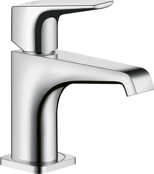 Axor Citterio E Single Lever Basin Mixer 90 For Cloakroom Basins With Lever Handle Without Waste Stainless Steel